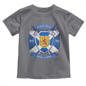 Scotland Forever Saor Alba Scottish Not British Toddler T Shirt Scottish Pride TS11 Charcoal Print Your Wear