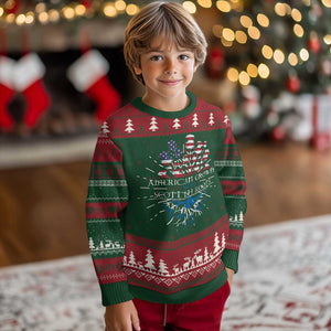 American Grown With Scottish Roots Knit Sweatshirt Scottish American Heritage Thistle Flower TS11 Christmas Print Your Wear