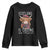 Funny Scotland Is Calling And I Must Go Youth Sweatshirt Highland Cow TS11 Black Print Your Wear