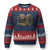 Army Military Dad Combat Boots American Flag Ugly Christmas Sweater - Print Your Wear