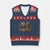 Army Military Dad Combat Boots American Flag V-Neck Knit Sweater Vest - Print Your Wear