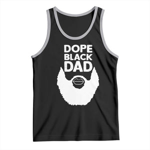 Funny Dope Black Dad Tank Top Father's Day Juneteenth History Month TS11 Black Athletic Heather Print Your Wear