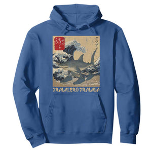 Funny Italian Brainrot Tralalero Tralala Shark Hoodie Japanese Art Gen Z Meme TS11 Royal Blue Print Your Wear