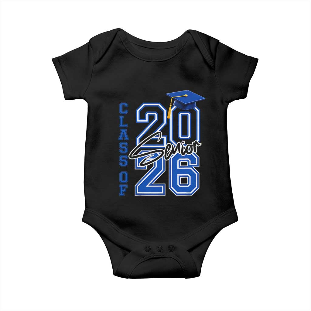 Class of 2026 Senior Baby Onesie School Graduation 26 TS11 Black Print Your Wear