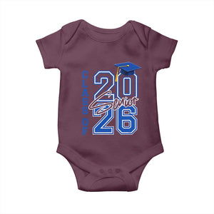 Class of 2026 Senior Baby Onesie School Graduation 26 TS11 Maroon Print Your Wear