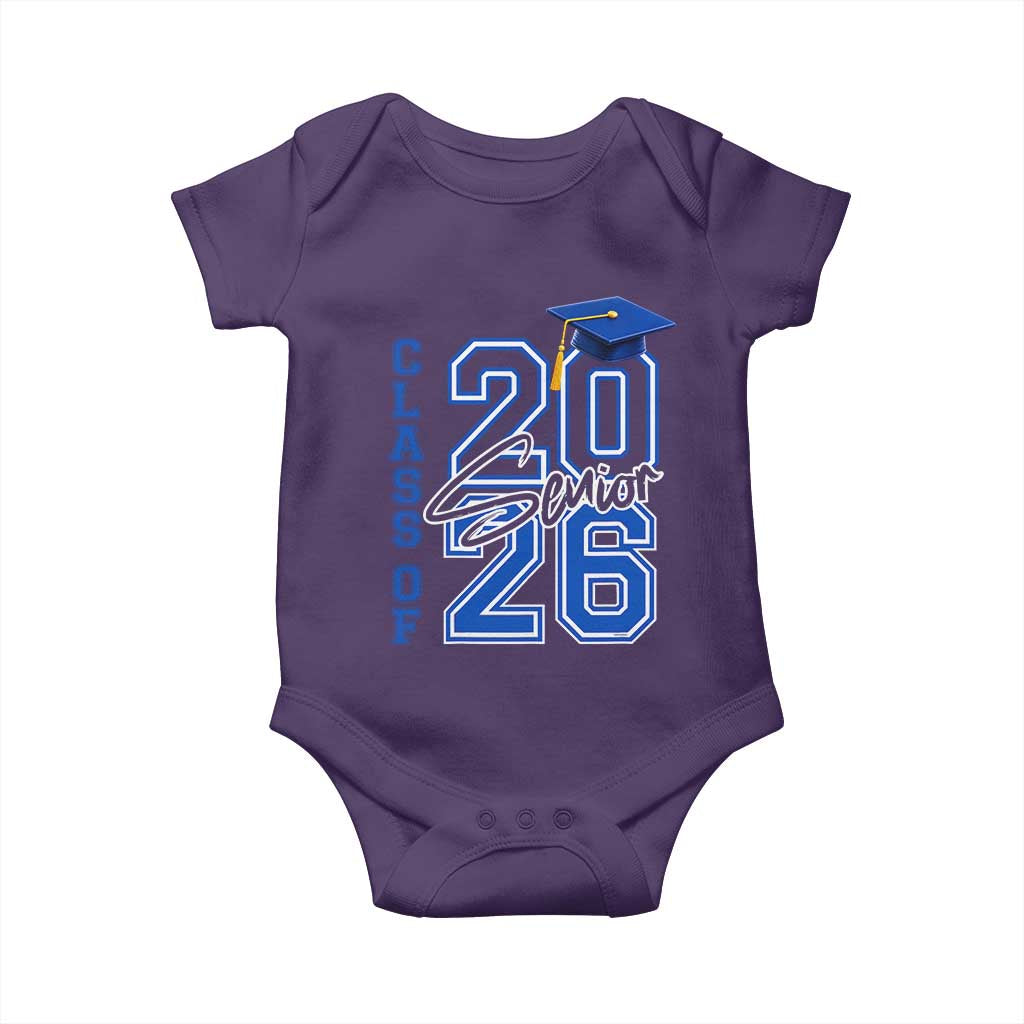 Class of 2026 Senior Baby Onesie School Graduation 26 TS11 Purple Print Your Wear