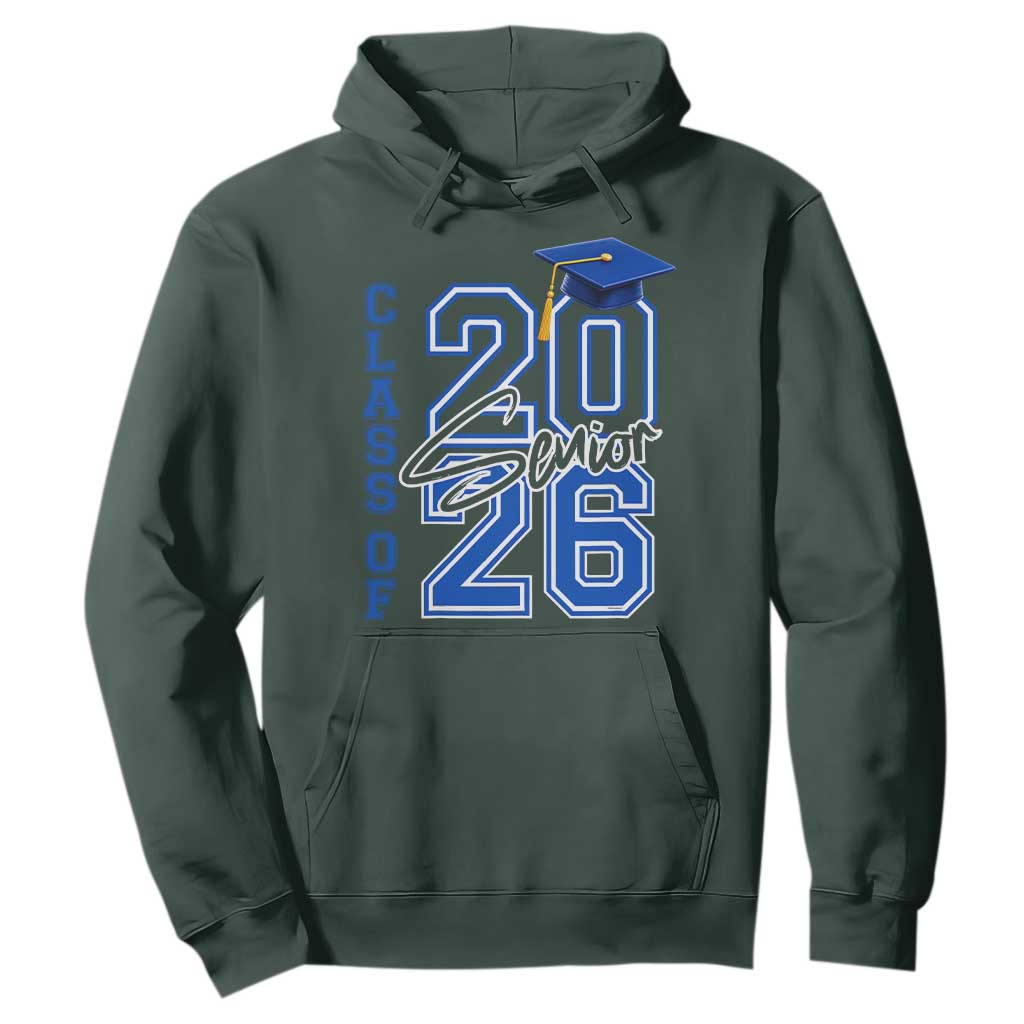 Class of 2026 Senior Hoodie School Graduation 26 TS11 Dark Forest Green Print Your Wear
