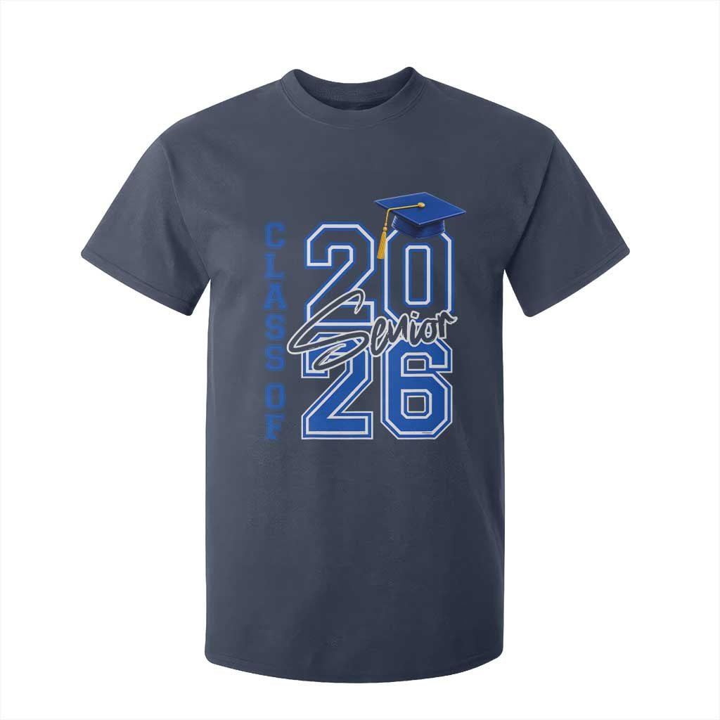 Class of 2026 Senior T Shirt For Kid School Graduation 26 TS11 Navy Print Your Wear