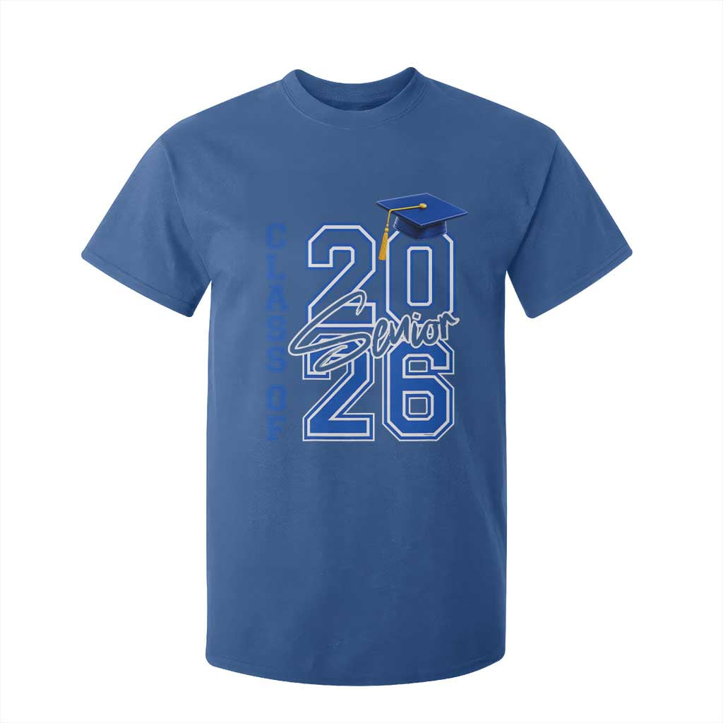 Class of 2026 Senior T Shirt For Kid School Graduation 26 TS11 Royal Blue Print Your Wear