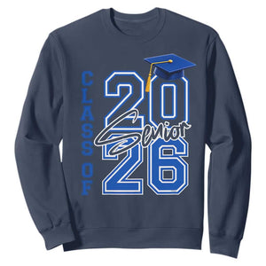 Class of 2026 Senior Sweatshirt School Graduation 26 TS11 Navy Print Your Wear