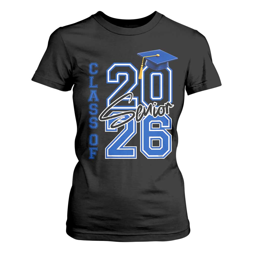 Class of 2026 Senior T Shirt For Women School Graduation 26 TS11 Black Print Your Wear