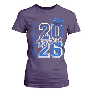 Class of 2026 Senior T Shirt For Women School Graduation 26 TS11 Purple Print Your Wear