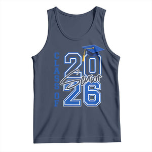 Class of 2026 Senior Tank Top School Graduation 26 TS11 Navy Print Your Wear
