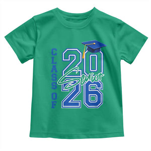 Class of 2026 Senior Toddler T Shirt School Graduation 26 TS11 Irish Green Print Your Wear