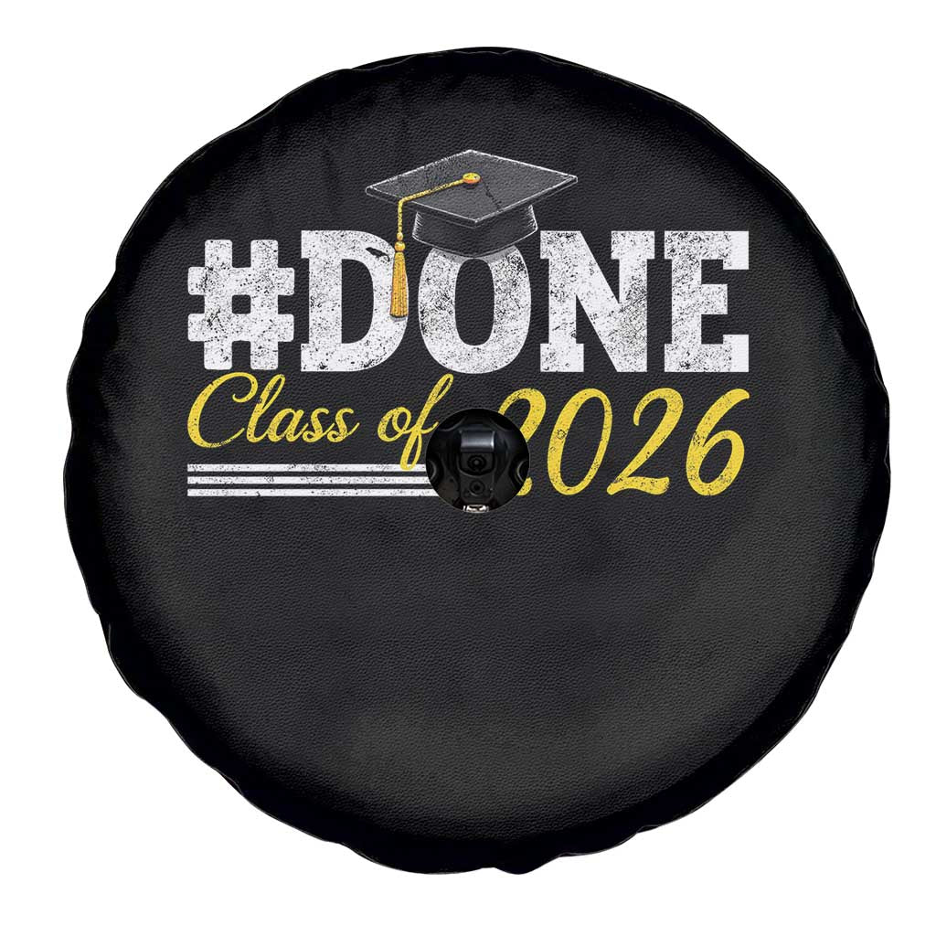 Done Class of 2026 Graduation Spare Tire Cover Mortarboard Graphic TS11 Print Your Wear