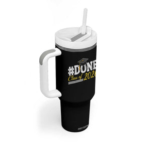 Done Class of 2026 Graduation Tumbler With Handle Mortarboard Graphic TS11 Print Your Wear