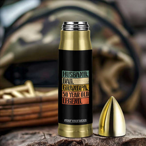 Husband Dad Grandpa 50 Year Old Legend Bullet Tumbler Funny 50th Birthday Fathers Day TS11 Print Your Wear