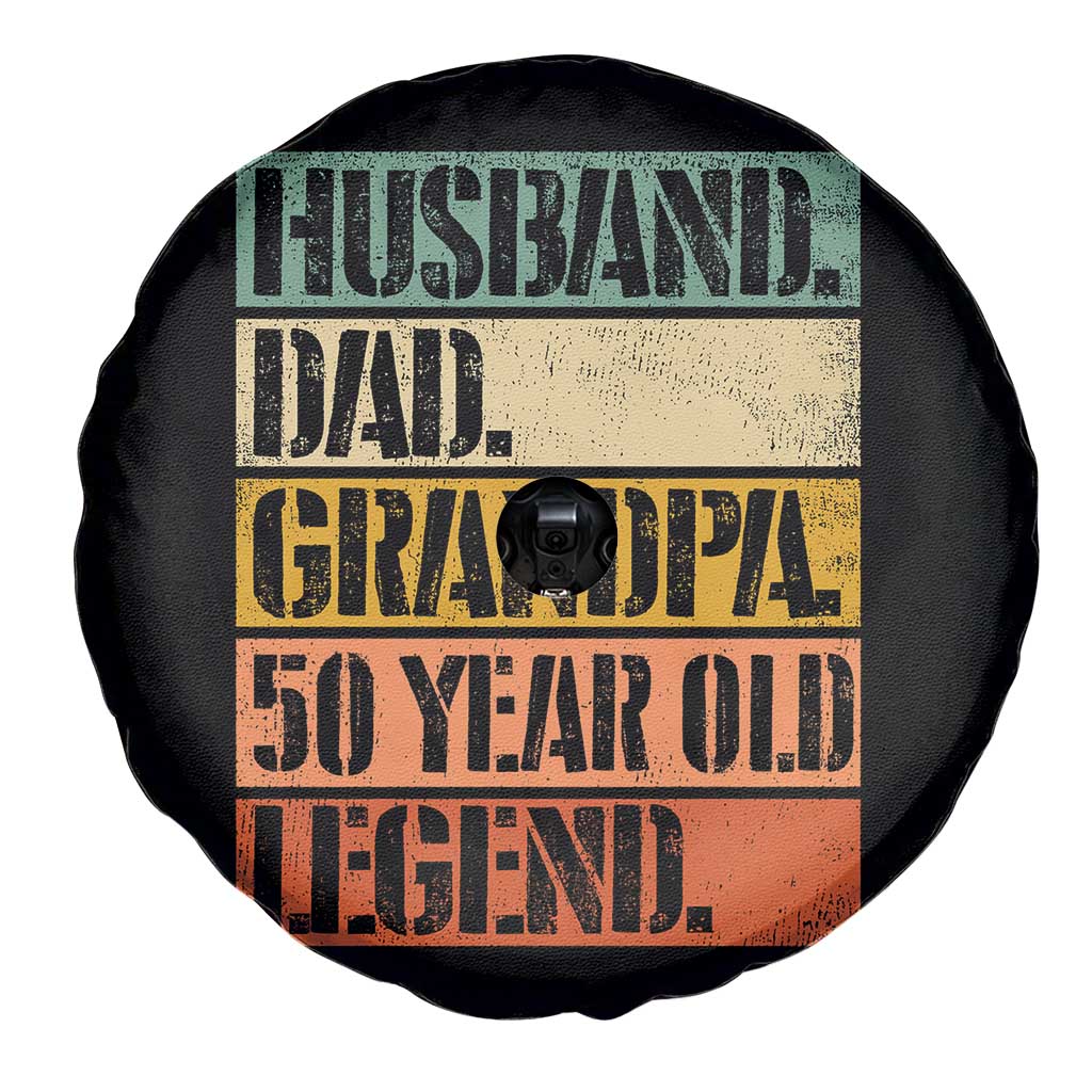 Husband Dad Grandpa 50 Year Old Legend Spare Tire Cover Funny 50th Birthday Fathers Day TS11 Print Your Wear