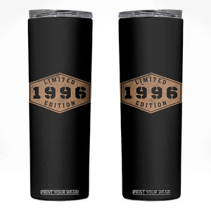 30th Birthday Skinny Tumbler 1996 Limited Edition Gifts For Turning 30 TS11 Black Print Your Wear