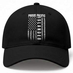 Proud Pacific Islander Baseball Cap AAPI Heritage Month Polynesian Tribal American Flag TS11 Print Your Wear
