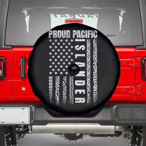 Proud Pacific Islander Spare Tire Cover AAPI Heritage Month Polynesian Tribal American Flag TS11 Black Print Your Wear