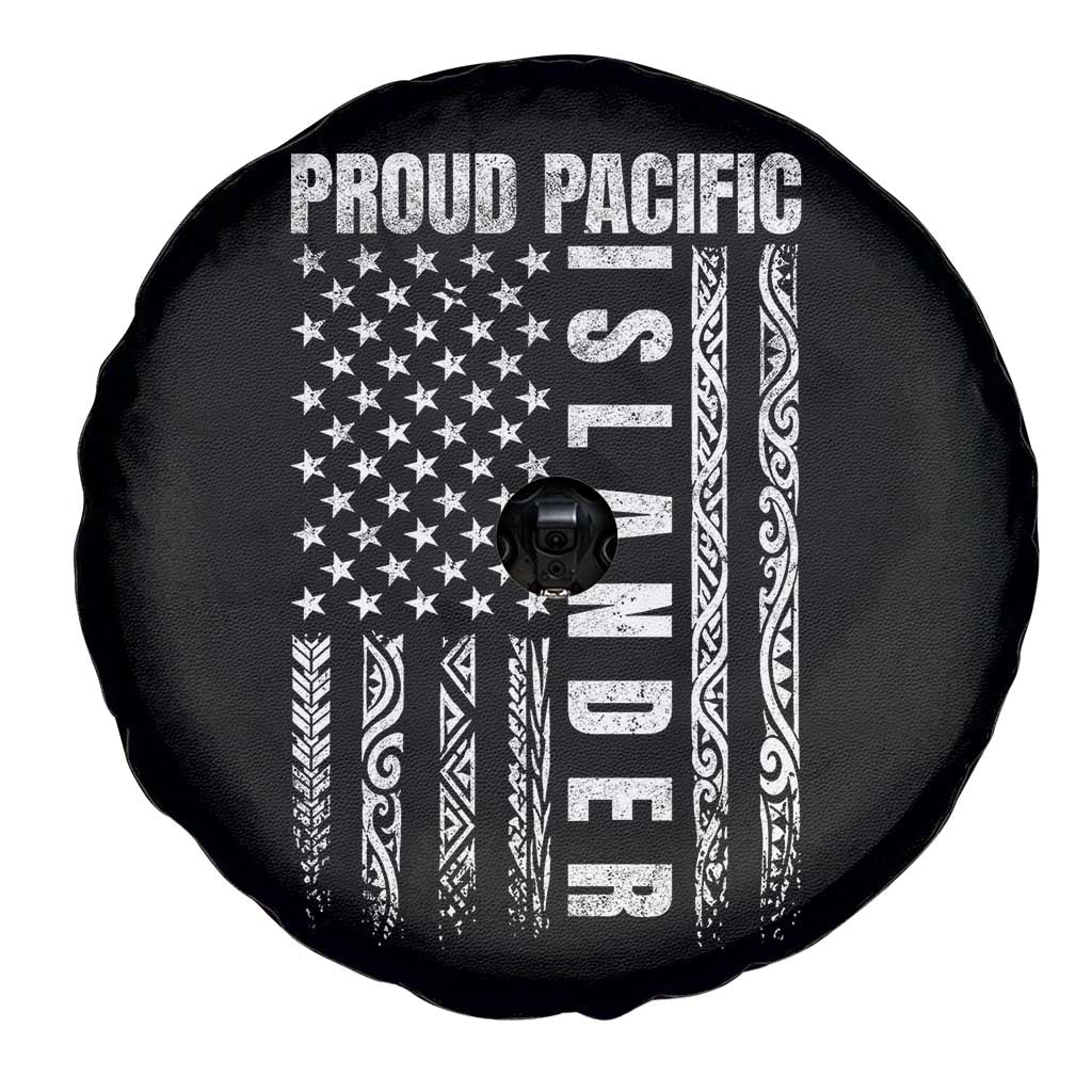 Proud Pacific Islander Spare Tire Cover AAPI Heritage Month Polynesian Tribal American Flag TS11 Print Your Wear