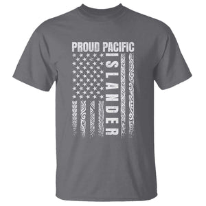 Proud Pacific Islander T Shirt AAPI Heritage Month Polynesian Tribal American Flag TS11 Charcoal Print Your Wear
