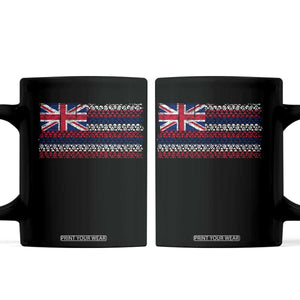 Hawaiian Tribal Flag State of Hawaii Coffee Mug TS11 Black Print Your Wear
