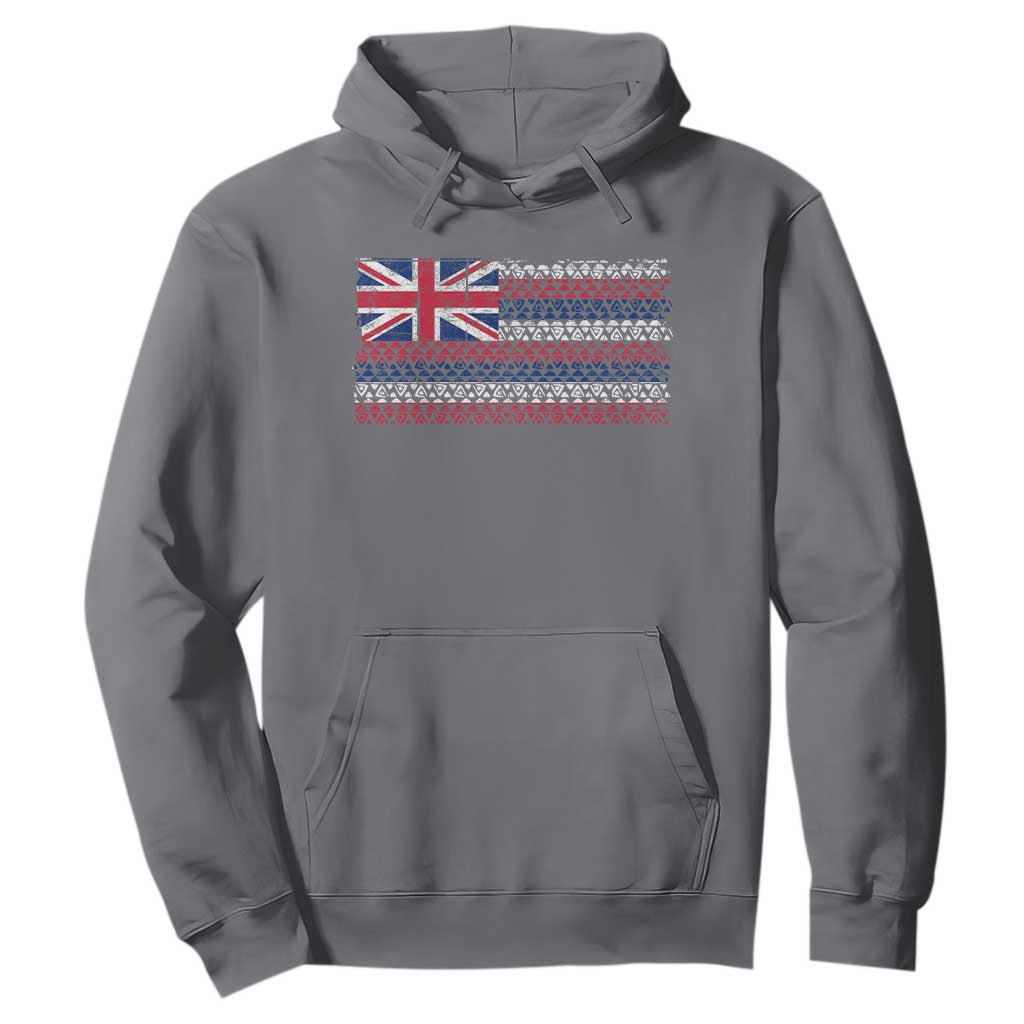 Hawaiian Tribal Flag State of Hawaii Hoodie TS11 Charcoal Print Your Wear