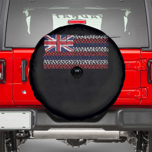 Hawaiian Tribal Flag State of Hawaii Spare Tire Cover TS11 Black Print Your Wear