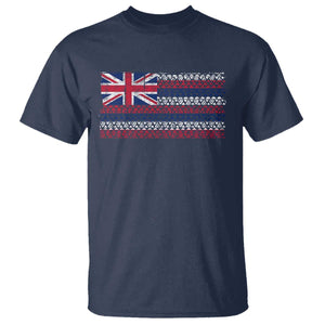 Hawaiian Tribal Flag State of Hawaii T Shirt TS11 Navy Print Your Wear