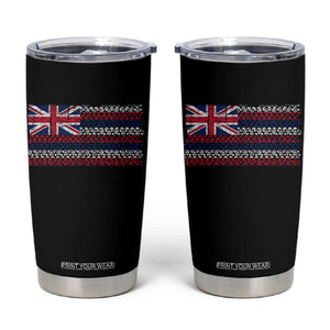 Hawaiian Tribal Flag State of Hawaii Tumbler Cup TS11 Black Print Your Wear