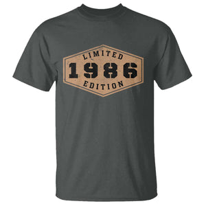 40th Birthday T Shirt 1986 Limited Edition Gifts For Turning 40 TS11 Dark Heather Print Your Wear