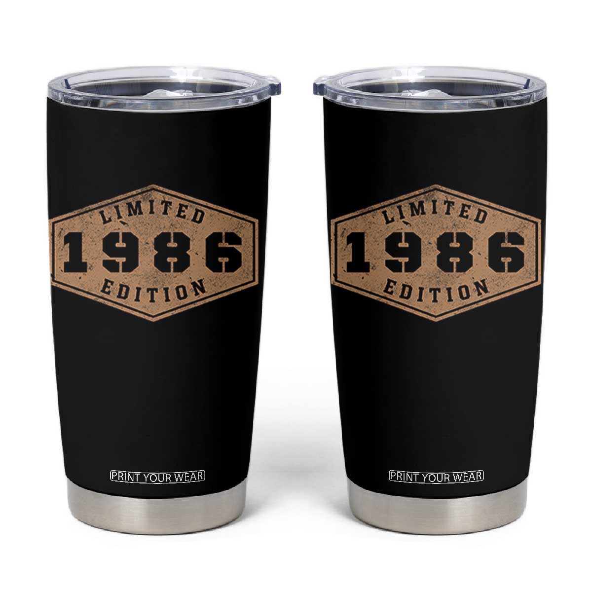 40th Birthday Tumbler Cup 1986 Limited Edition Gifts For Turning 40 TS11 Black Print Your Wear