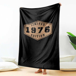 50th Birthday Throw Blanket 1976 Limited Edition Gifts For Turning 50 TS11 Print Your Wear