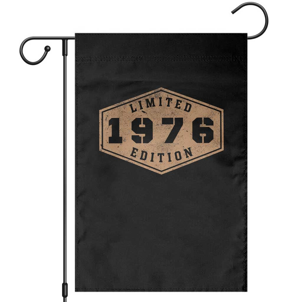 50th Birthday Garden Flag 1976 Limited Edition Gifts For Turning 50 TS11 Black Print Your Wear
