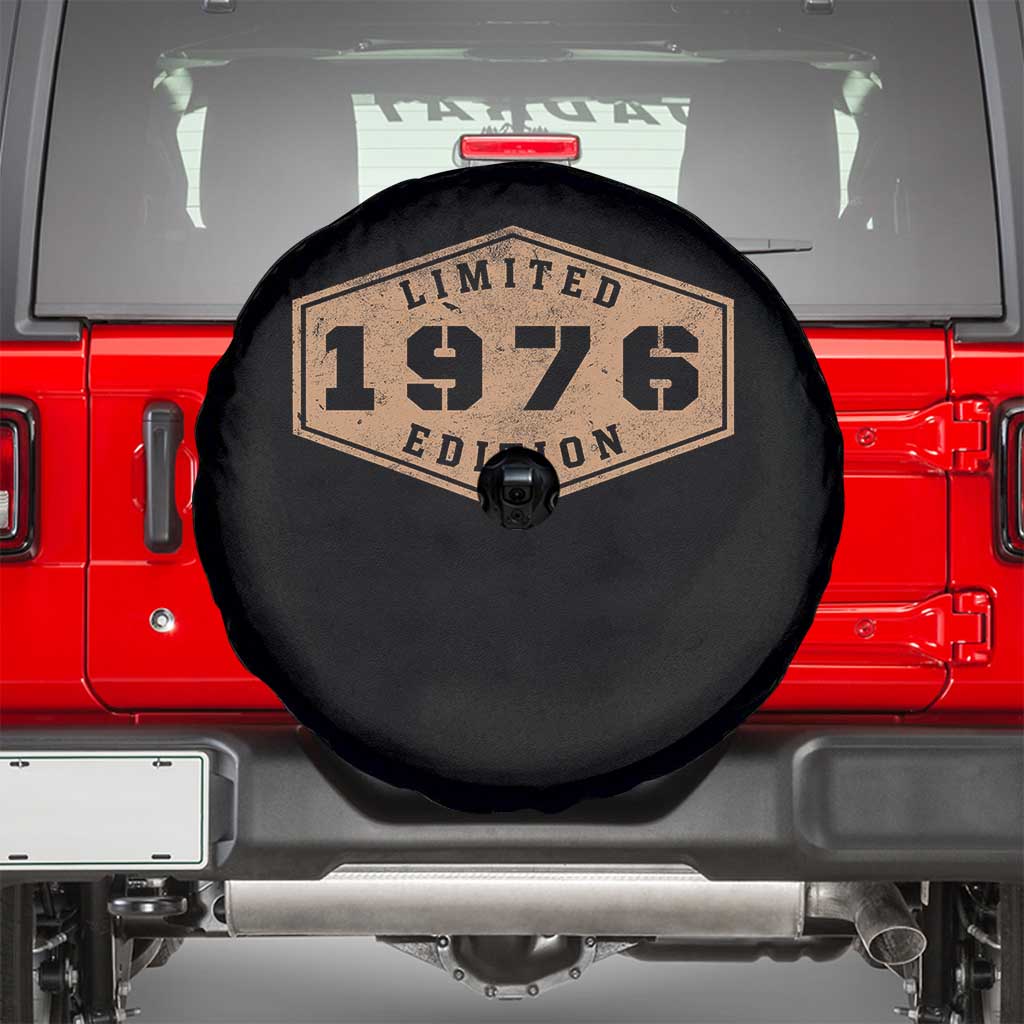 50th Birthday Spare Tire Cover 1976 Limited Edition Gifts For Turning 50 TS11 Black Print Your Wear