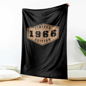 60th Birthday Throw Blanket 1966 Limited Edition Gifts For Turning 60 TS11 Print Your Wear