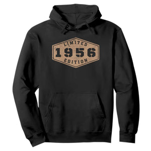 70th Birthday Hoodie 1956 Limited Edition Gifts For Turning 70 TS11 Black Print Your Wear