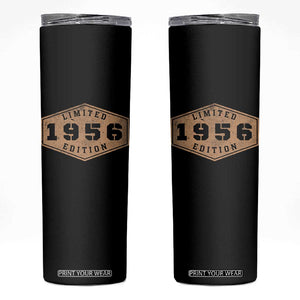 70th Birthday Skinny Tumbler 1956 Limited Edition Gifts For Turning 70 TS11 Black Print Your Wear