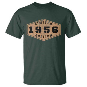 70th Birthday T Shirt 1956 Limited Edition Gifts For Turning 70 TS11 Dark Forest Green Print Your Wear