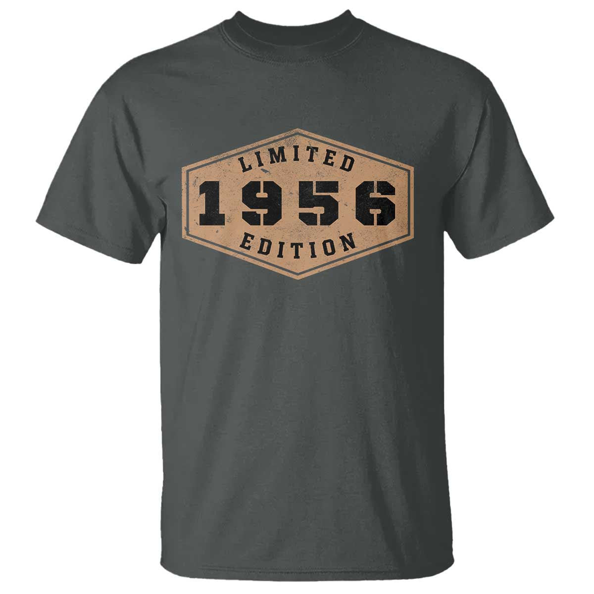 70th Birthday T Shirt 1956 Limited Edition Gifts For Turning 70 TS11 Dark Heather Print Your Wear