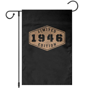 80th Birthday Garden Flag 1946 Limited Edition Gifts For Turning 80 TS11 Black Print Your Wear