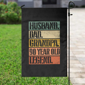 Husband Dad Grandpa 90 Year Old Legend Garden Flag Funny 90th Birthday Fathers Day TS11 Print Your Wear