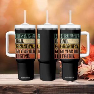 Husband Dad Grandpa 60 Year Old Legend Tumbler With Handle Funny 60th Birthday Fathers Day TS11 Print Your Wear