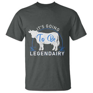 Funny Dairy Milk T Shirt It's Going To Be Legendairy Cow Joke Legendary TS11 Dark Heather Print Your Wear