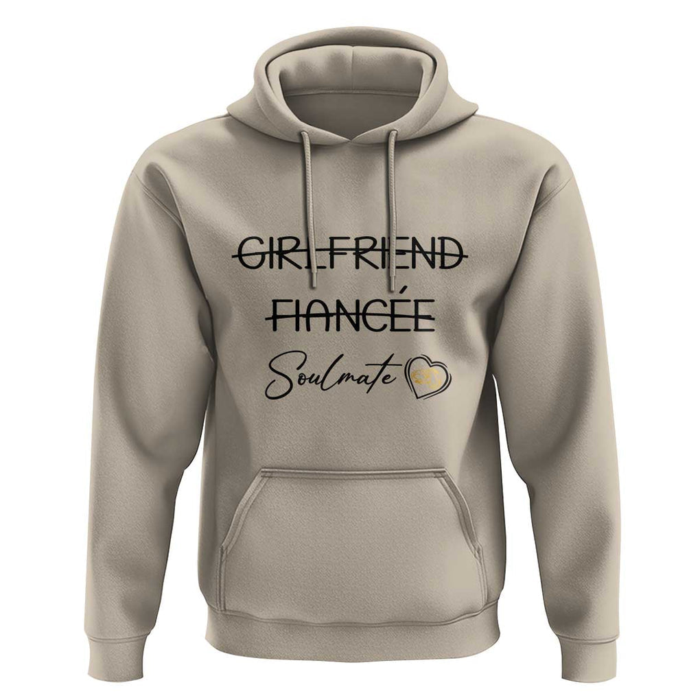 Funny Bride Hoodie Girlfriend Fiance Soulmate Engagement Honeymoon Vacation Diamond Ring TS11 Sand Print Your Wear
