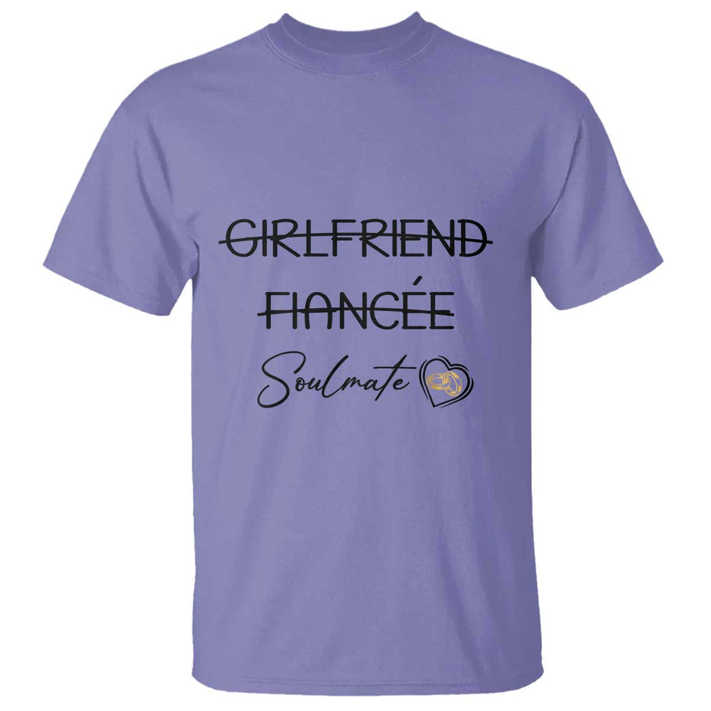 Funny Bride T Shirt Girlfriend Fiance Soulmate Engagement Honeymoon Vacation Diamond Ring TS11 Violet Print Your Wear