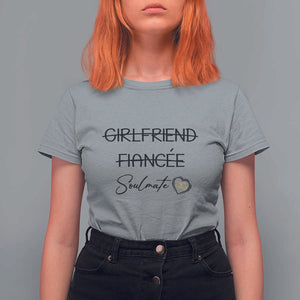 Funny Bride T Shirt For Women Girlfriend Fiance Soulmate Engagement Honeymoon Vacation Diamond Ring TS11 Sport Gray Print Your Wear