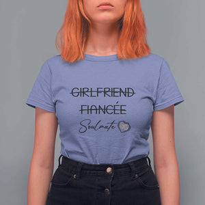 Funny Bride T Shirt For Women Girlfriend Fiance Soulmate Engagement Honeymoon Vacation Diamond Ring TS11 Violet Print Your Wear